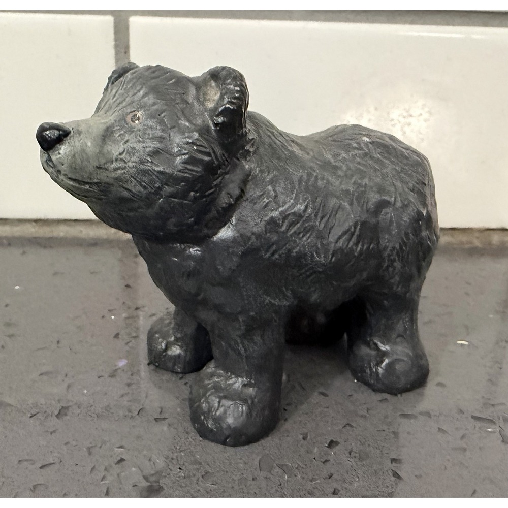 Black Bear Resin Figurine Figure Log Cabin Country Decor